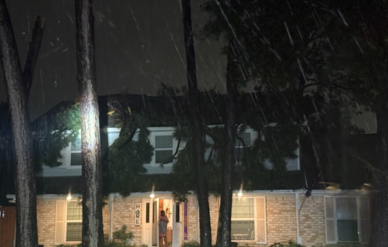 Harris County Home Damaged as Tree Collapses Amid Severe Weather in Greenwood Forest