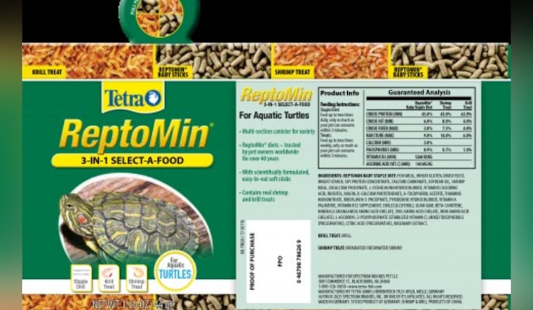 Hawai‘i Health Department Alerts Public to Recall of ReptoMin Turtle Food Due to Salmonella Risk
