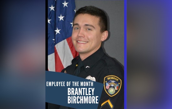 Hero Cop Honored in Monroe, Detective Brantley Birchmore Named Employee of the Month for Preventing School Tragedy
