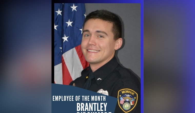 Hero Cop Honored in Monroe, Detective Brantley Birchmore Named Employee of the Month for Preventing School Tragedy