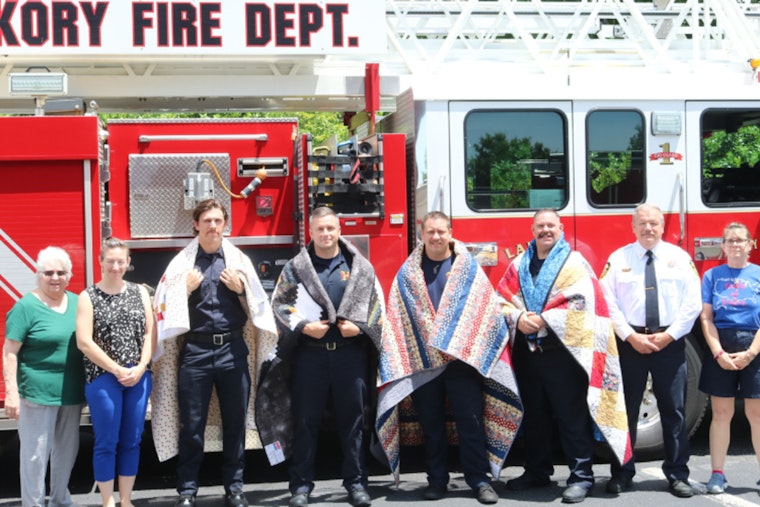 Hickory Firefighters Honored with Quilts of Valor for Military and Community Service