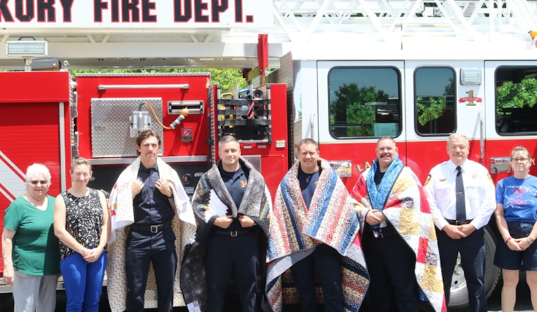 Hickory Firefighters Honored with Quilts of Valor for Military and Community Service