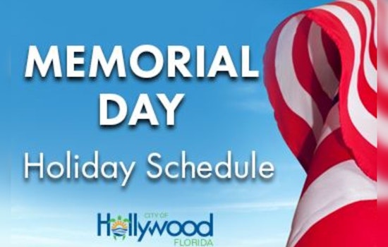 Hollywood Announces Memorial Day Facility Hours with Parks Open and Some Community Centers Closed