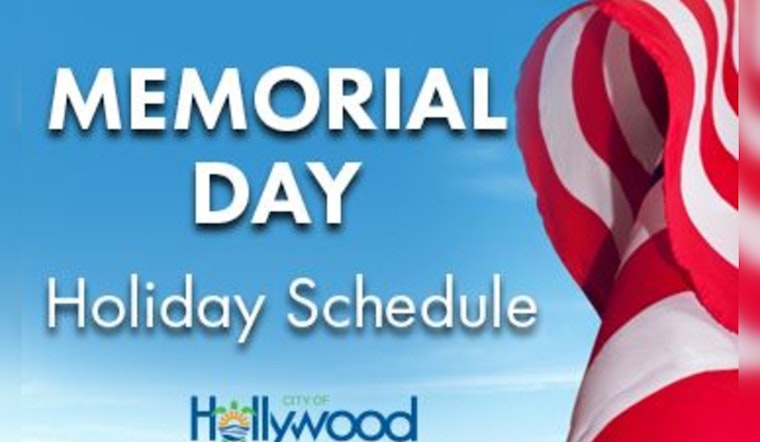 Hollywood Announces Memorial Day Facility Hours with Parks Open and Some Community Centers Closed