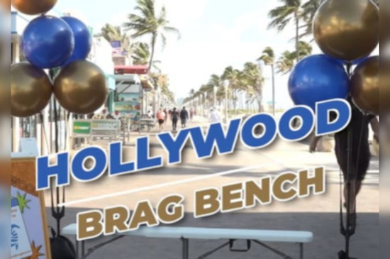 Hollywood Unveils "Brag Bench" for Residents and Tourists to Share City Pride