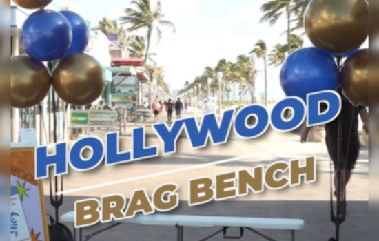 Hollywood Unveils "Brag Bench" for Residents and Tourists to Share City Pride