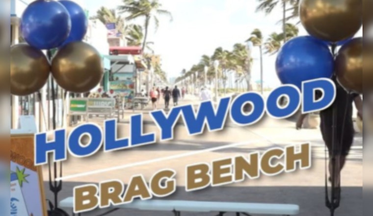 Hollywood Unveils "Brag Bench" for Residents and Tourists to Share City Pride