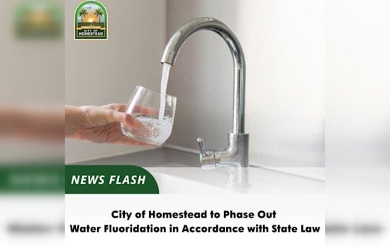 Homestead, Florida to Halt Fluoride Addition to Water Supply by July Following New State Regulations
