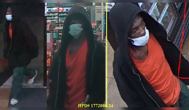 Houston Police Seek Help to Identify Suspect in West Houston Store Robbery with Five Thousand Dollar Reward Offered