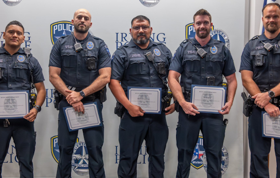 Irving Police Department Honors Dedication and Heroism at 1st Quarter Merit and Tenure Awards Ceremony