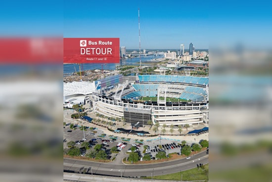 Jacksonville's JTA Announces Detours for Bus Routes 11 and 18 Due to Downtown Events
