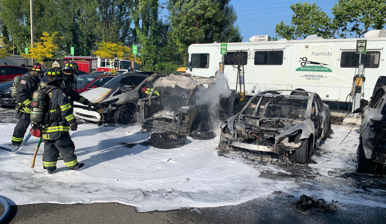 Jeep EV Fire in Mountain View Inflames Nearby Cars, Causing $275K in Damages