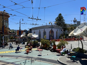 Large-Scale Pride Flag Mural to be Painted at Castro's Jane Warner Plaza