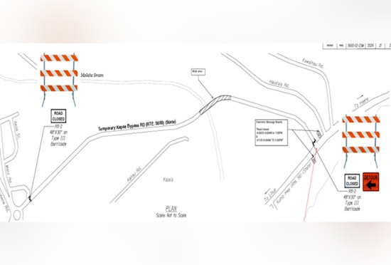 Kapaʻa Bypass Road in Hawai'i Faces Two-Day Closure for Maintenance, Detours in Place on May 27 and May 30