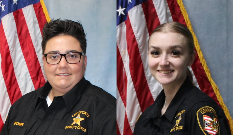 Lake County Welcomes New Corrections Officers Samantha Bonin and Dakota McDaniel