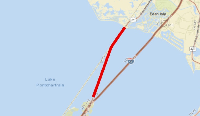 Lake Pontchartrain's US 11 Bridge to Close Temporarily for Inspection, Commuters Should Plan Detours