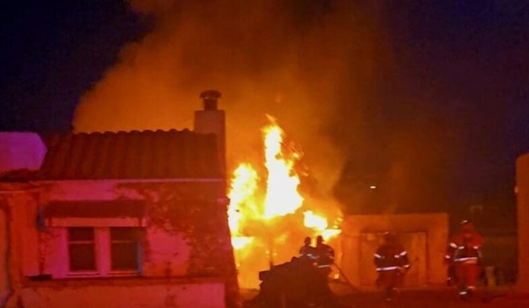 Las Cruces Firefighters Successfully Douse Garage Blaze on Greening Avenue, No Injuries Reported