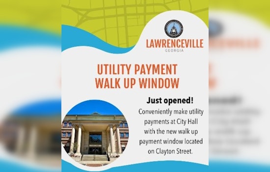 Lawrenceville City Hall Introduces Walk-Up Payment Window for Enhanced Utility Bill Service