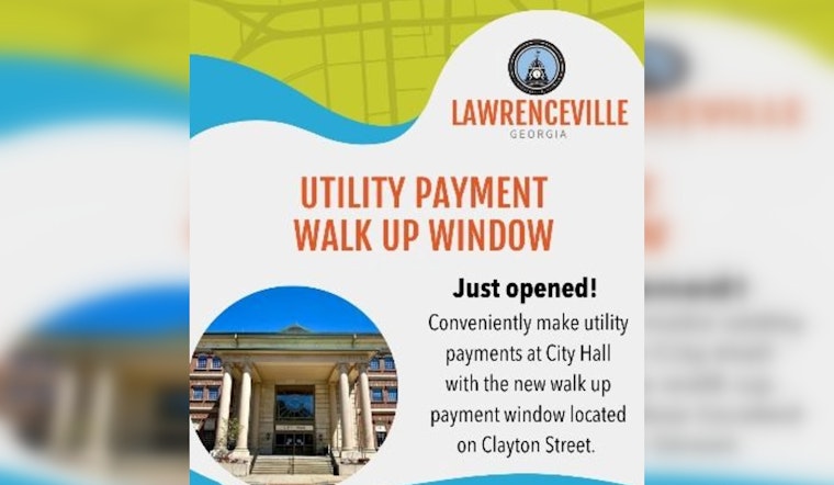 Lawrenceville City Hall Introduces Walk-Up Payment Window for Enhanced Utility Bill Service