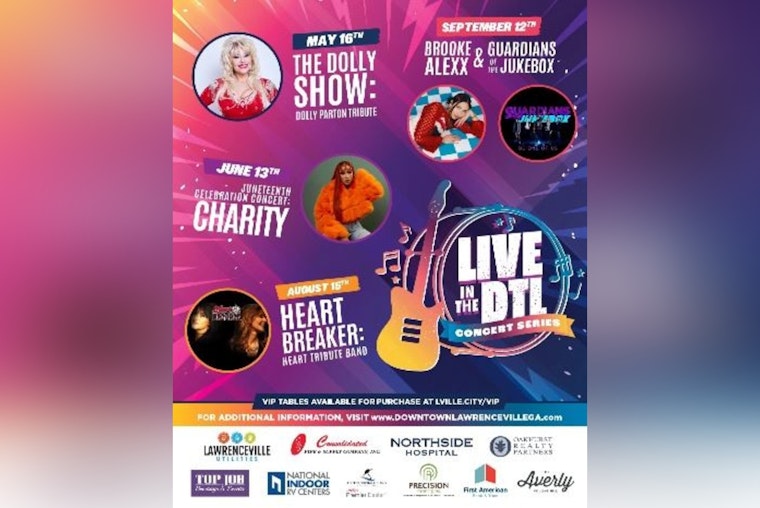 Lawrenceville's LIVE in the DTL Summer Concert Series Returns, Featuring Tributes and Local Talent