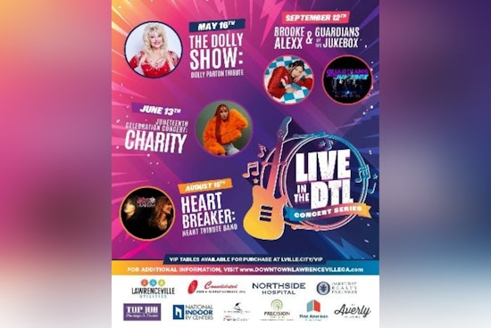 Lawrenceville's LIVE in the DTL Summer Concert Series Returns, Featuring Tributes and Local Talent