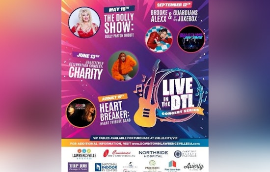 Lawrenceville's LIVE in the DTL Summer Concert Series Returns, Featuring Tributes and Local Talent