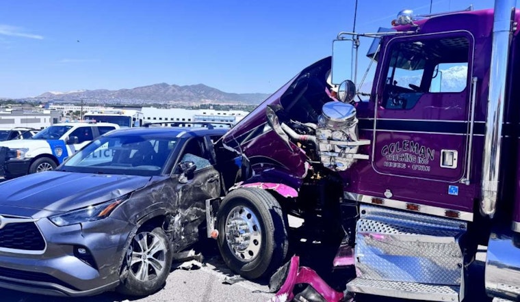 Lehi Traffic Back to Normal After Multi-Vehicle Crash Involving Cement Truck Near I-15 Causes Morning Delays