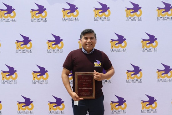 Lewisville Celebrates John Flores-Hidones' Maurice Strickland Award for Exceptional Service and Budget Efficiency