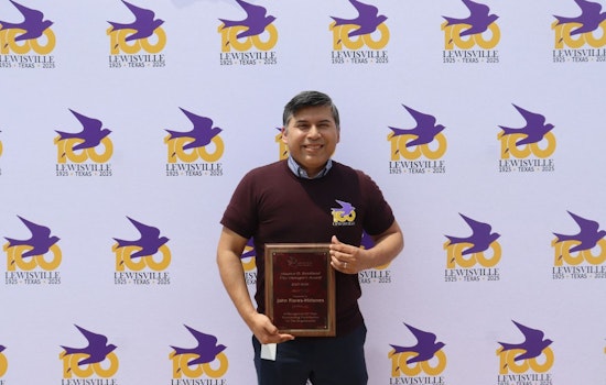 Lewisville Celebrates John Flores-Hidones' Maurice Strickland Award for Exceptional Service and Budget Efficiency