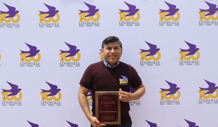 Lewisville Celebrates John Flores-Hidones' Maurice Strickland Award for Exceptional Service and Budget Efficiency