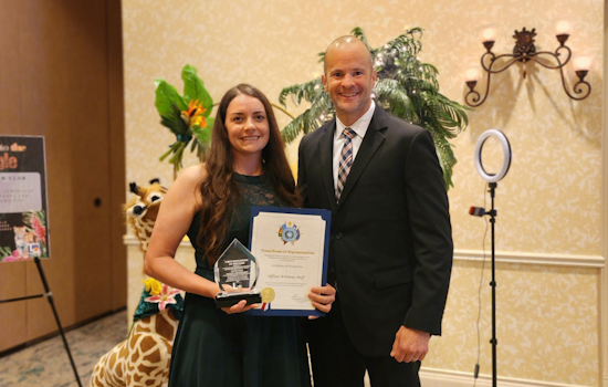 Lewisville Officer Huff Honored as First Responder of the Year for Leadership and Community Service