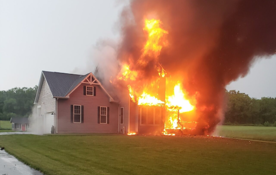 Lightning Strike Suspected Cause of Devastating House Fire in Harford County, Two Dogs Perish