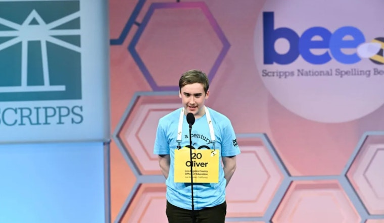Los Angeles Teen Oliver Halkett Advances to Scripps National Spelling Bee Finals in Washington D.C.