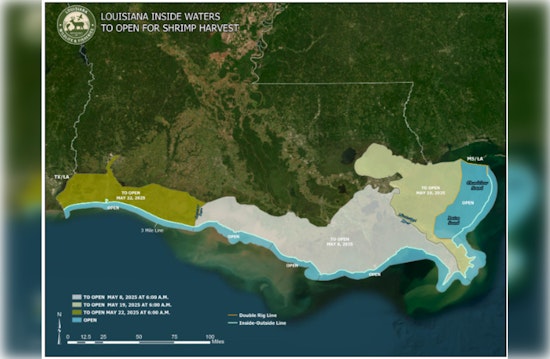 Louisiana Wildlife and Fisheries Commission Sets Dates for 2023 Spring Inshore Shrimp Season