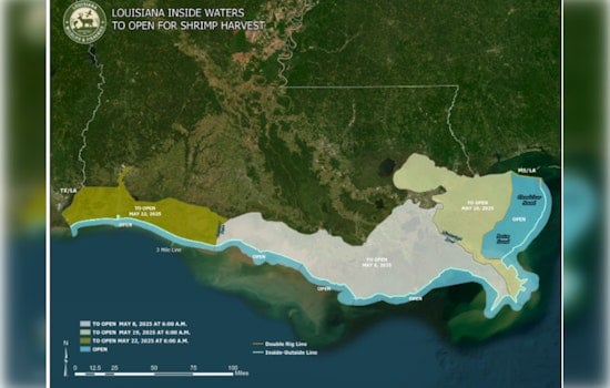 Louisiana Wildlife and Fisheries Commission Sets Dates for 2023 Spring Inshore Shrimp Season