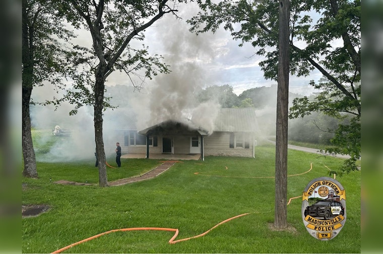 Madisonville Commuters Face Delays as Emergency Crews Tackle Highway 411 Structure Fire