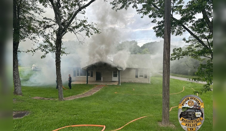 Madisonville Commuters Face Delays as Emergency Crews Tackle Highway 411 Structure Fire