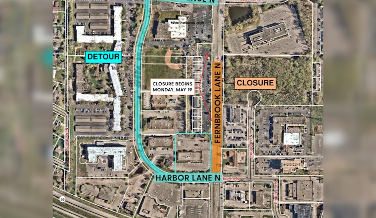 Major Road Closure Alert: Fernbrook Lane N. in Plymouth Shut Down for Utility Work Starting May 19