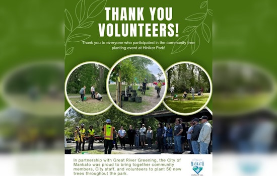 Mankato Unites for Green Growth: Community Plants 50 Trees at Hiniker Park