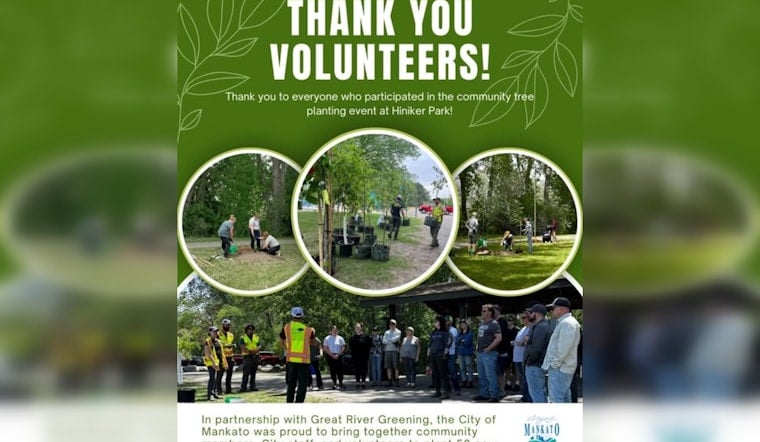 Mankato Unites for Green Growth: Community Plants 50 Trees at Hiniker Park