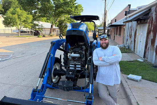 Mansfield's Parks & Recreation Tractor Earns Honorable Mention at Historic Downtown Car Show