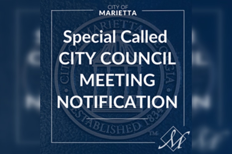 Marietta City Council Announces Special Meeting with Public Access and Live Stream on May 30