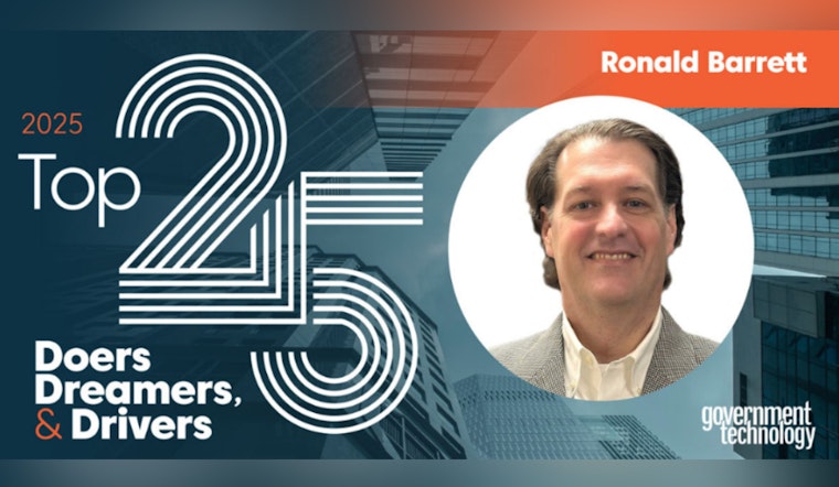 Marietta IT Director Ronald Barrett Named Among Top 25 Government Tech Innovators Nationally