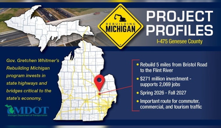 MDOT Invites Flint Residents to Comment on Proposed I-475 Bridge Construction and Land Acquisition
