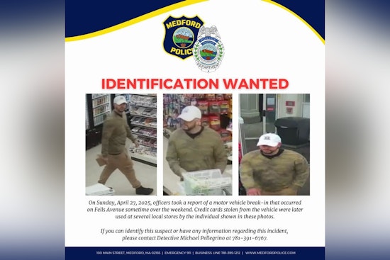 Medford Police Seek Public's Help to Identify Suspect in Credit Card Theft Spree