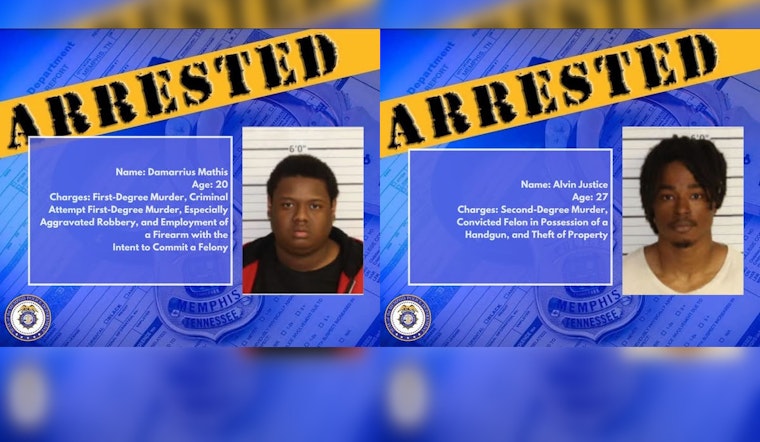 Memphis Police Nab Suspects in Two Homicide Cases, Chief Lauds Interagency Collaboration