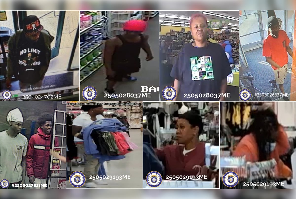Memphis Police Seek Public's Assistance in Recent Shoplifting Spree