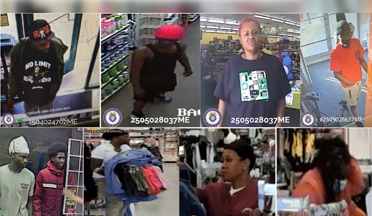 Memphis Police Seek Public's Assistance in Recent Shoplifting Spree Across the City