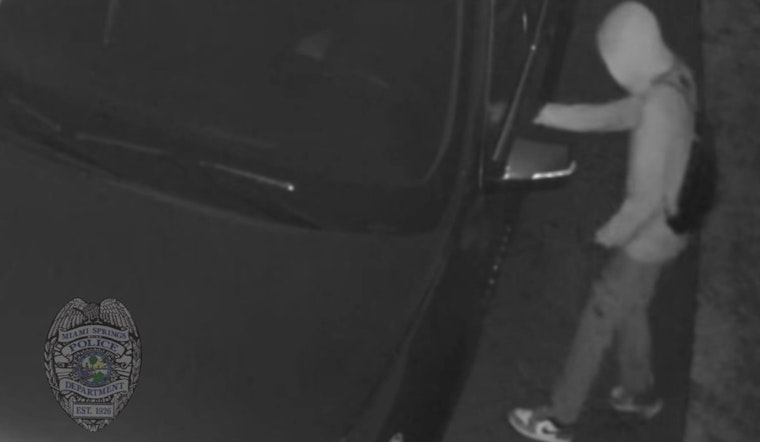 Miami Springs on Alert as Suspect in "Car Hopping" Spree Eludes Police, Loaded Gun Stolen