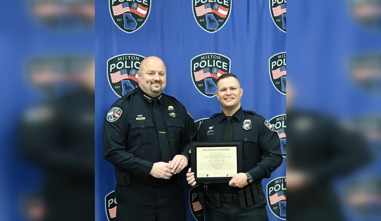 Milton Police Department Honors Officers' Heroism and Service at Annual Awards Ceremony